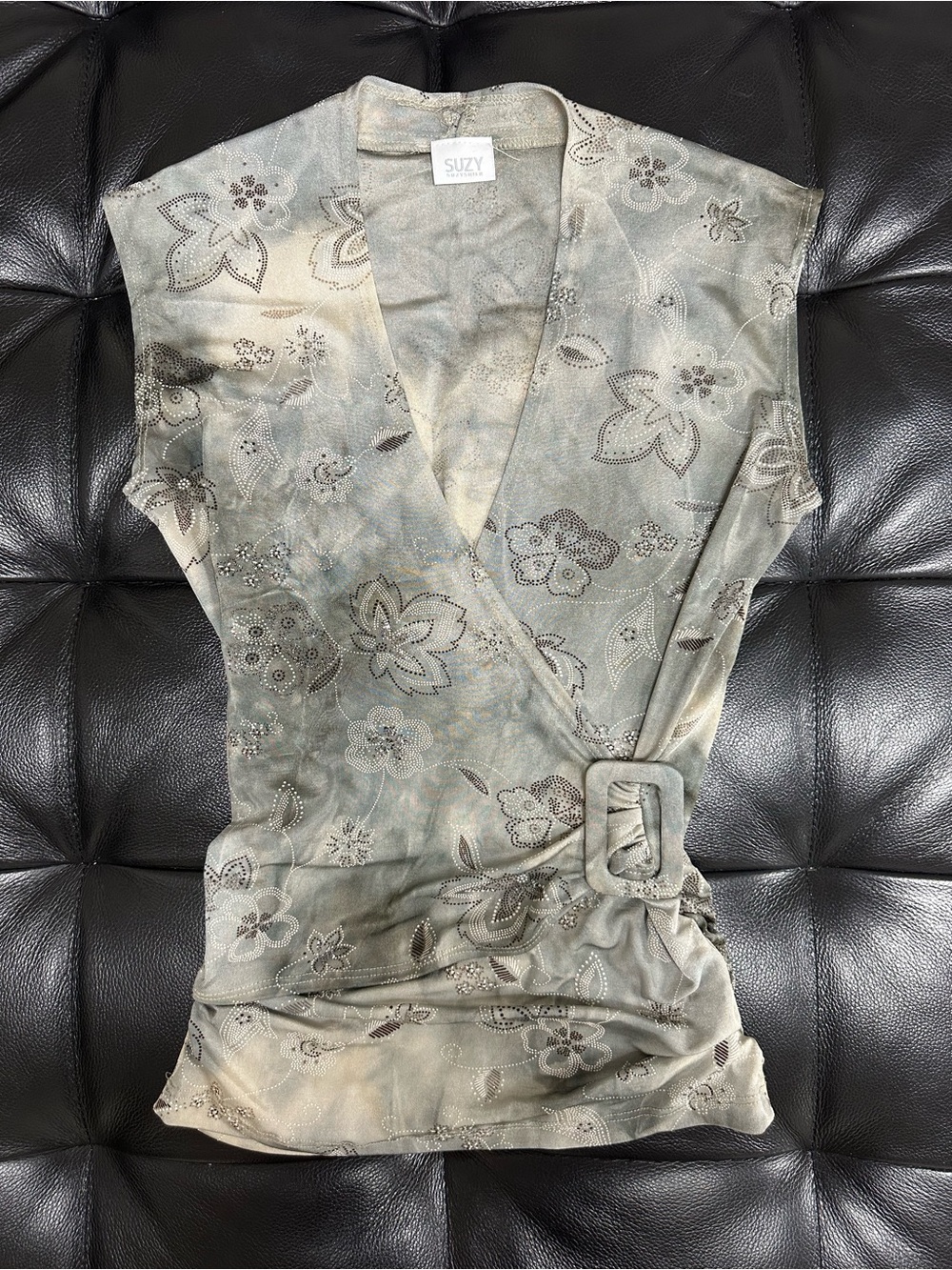 Vintage Suzy Shier Y2K Wrap Top